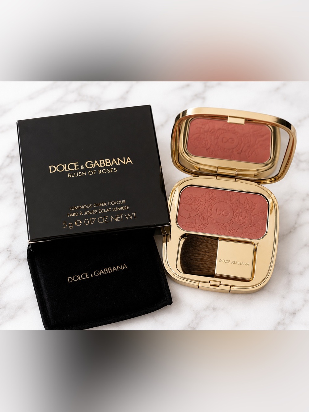 Dolce & Gabbana Blush of Roses-500 Apricot Never Used w/ Pouch & Box